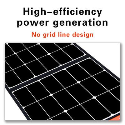 উদ্ভাবনী প্রযুক্তি 100W বহনযোগ্য সৌর প্যানেল আউটডোর অ্যাডভেঞ্চার জন্য