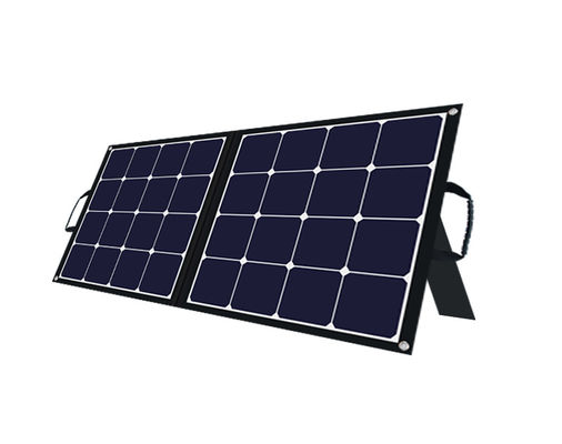 বহিরঙ্গন পোর্টেবল সৌর মডিউল 24V 100W ভ্রমণের জন্য ভাঁজযোগ্য সৌর প্যানেল
