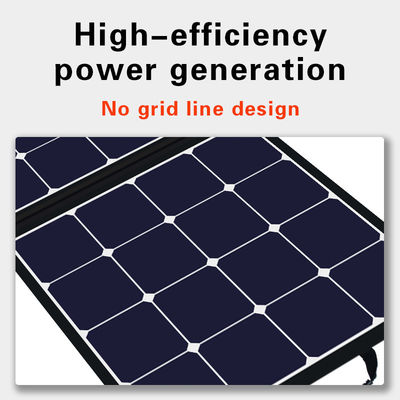 বহিরঙ্গন পোর্টেবল সৌর মডিউল 24V 100W ভ্রমণের জন্য ভাঁজযোগ্য সৌর প্যানেল