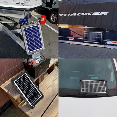 10W 12V সোলার ব্যাটারি ট্রিকেল চার্জার চালিত ব্যাটারি রক্ষণাবেক্ষণকারী সামুদ্রিক