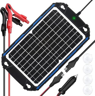 12W 12V সৌর প্যানেল ট্রিকল চার্জার সৌর চালিত ব্যাটারি রক্ষণাবেক্ষণকারী এমপিপিটি