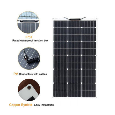 200W ইটিএফই সৌর প্যানেল নমনীয় সৌর PV PERC একক স্ফটিক FTET200