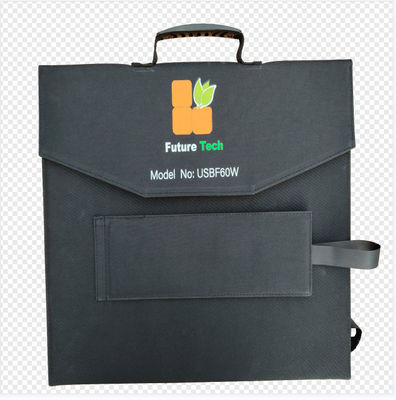 FT60 ফোল্ডেবল সোলার প্যানেল 60W চার্জার কম্বল কালো সঙ্গে জলরোধী IP65