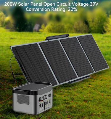বাণিজ্যিক 36V 160w ভাঁজ সৌর প্যানেল সিস্টেম MC4 পাওয়ার স্টেশন RV অফ গ্রিডের জন্য