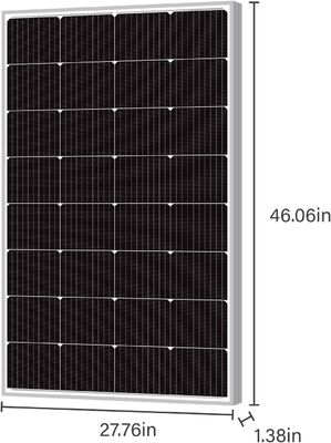 160W অফ গ্রিড একক স্ফটিক PV সেল মডিউল একক পলি সৌর প্যানেল 12V