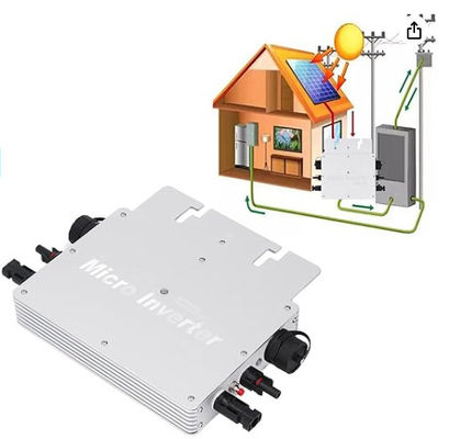 IP65 3000W 6000W সৌর মাইক্রো ইনভার্টার অন গ্রিড AC120V 230V সাদা এবং কালো সঙ্গে