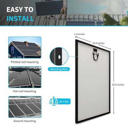 24V 320W সোলার প্যানেল রিকভারি ট্রেলারগুলির জন্য অন অফ গ্রিড