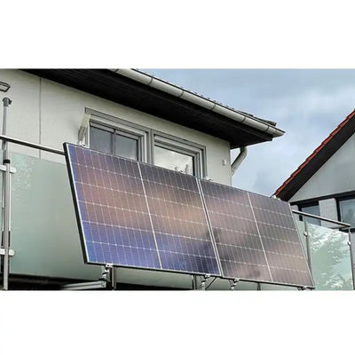 গ্রিড 600W ব্যালকনি সৌর প্যানেল একক স্ফটিক PV মডিউল সিস্টেম