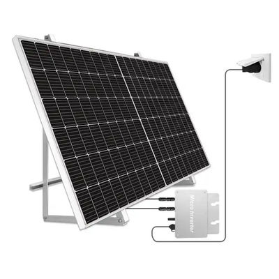 গ্রিড 600W ব্যালকনি সৌর প্যানেল একক স্ফটিক PV মডিউল সিস্টেম