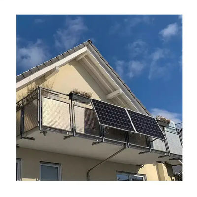 গ্রিড 600W ব্যালকনি সৌর প্যানেল একক স্ফটিক PV মডিউল সিস্টেম
