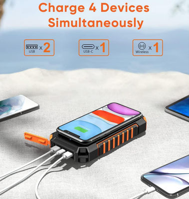 গ্যালাক্সি ফোন ট্যাবলেট জন্য 26800mAh চালিত পোর্টেবল সৌর চার্জার