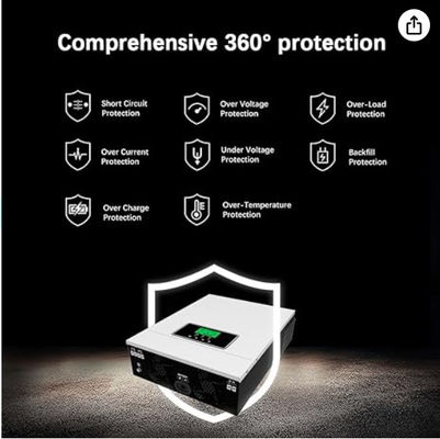 FT3000 সৌর হাইব্রিড ইনভার্টার 3200W80A MPPT সাদা সঙ্গে সৌর চার্জ নিয়ন্ত্রক মধ্যে নির্মিত
