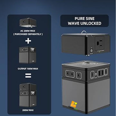 FTB200 AC 200W-14002 সৌর বিদ্যুৎ সিস্টেমের জন্য সৌর লিথিয়াম আয়ন ব্যাটারি প্যাক