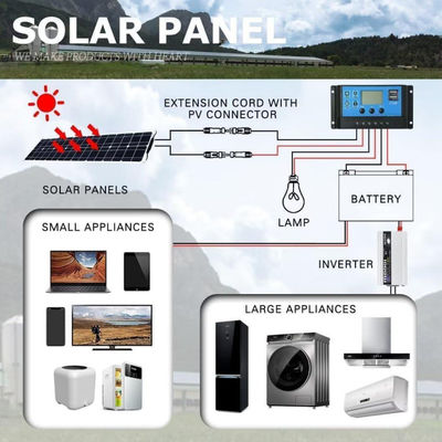 মোটরহোমের জন্য 300W একক স্ফটিক ইউএসবি সৌর প্যানেল কিট 50A 12-24V