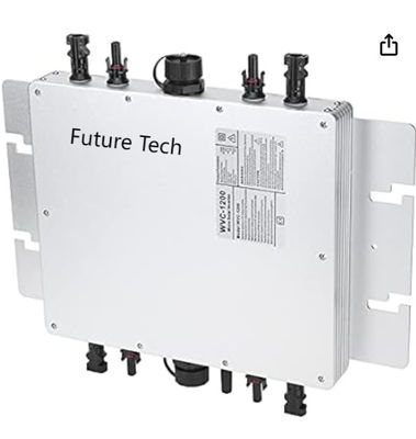 FTB1200 PV সৌর মাইক্রো ইনভার্টার পাওয়ার জেনারেশন সিস্টেম সাদা সঙ্গে