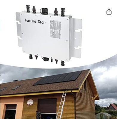 FTB1200 PV সৌর মাইক্রো ইনভার্টার পাওয়ার জেনারেশন সিস্টেম সাদা সঙ্গে