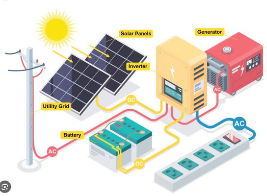 FTB1200 PV সৌর মাইক্রো ইনভার্টার পাওয়ার জেনারেশন সিস্টেম সাদা সঙ্গে