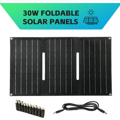 নৌকা বহিরঙ্গন ক্যাম্পিং জন্য 30W ভাঁজ সামুদ্রিক সৌর ব্যাটারি চার্জার ODM