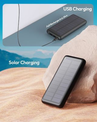 ইউএসবি সি পোর্টেবল সোলার চার্জার 27000mAh সেল ফোন ট্যাবলেট জন্য ODM