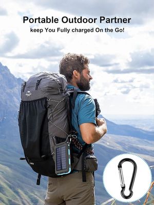 38800mAh সৌর শক্তি ইউএসবি পাওয়ার ব্যাংক বহিরঙ্গন ক্যাম্পিং জন্য জলরোধী